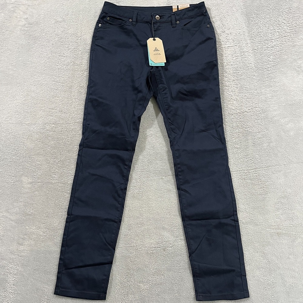 prAna Kayla High Rise Jeans Womens 6 28 Indie Blue Stretch Denim 32" inseam